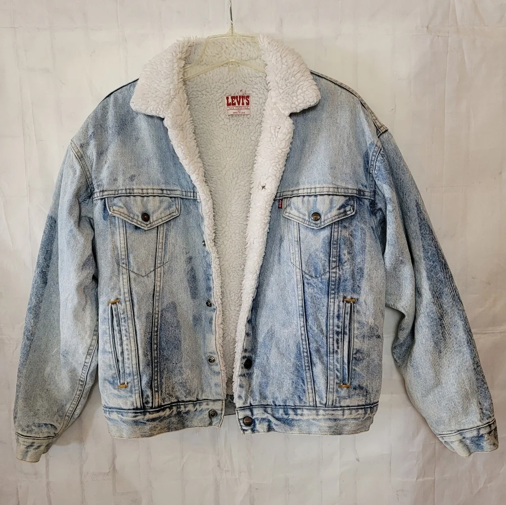 VINTAGE Levi's Sherpa Lined Jacket - Picture 12 of 12